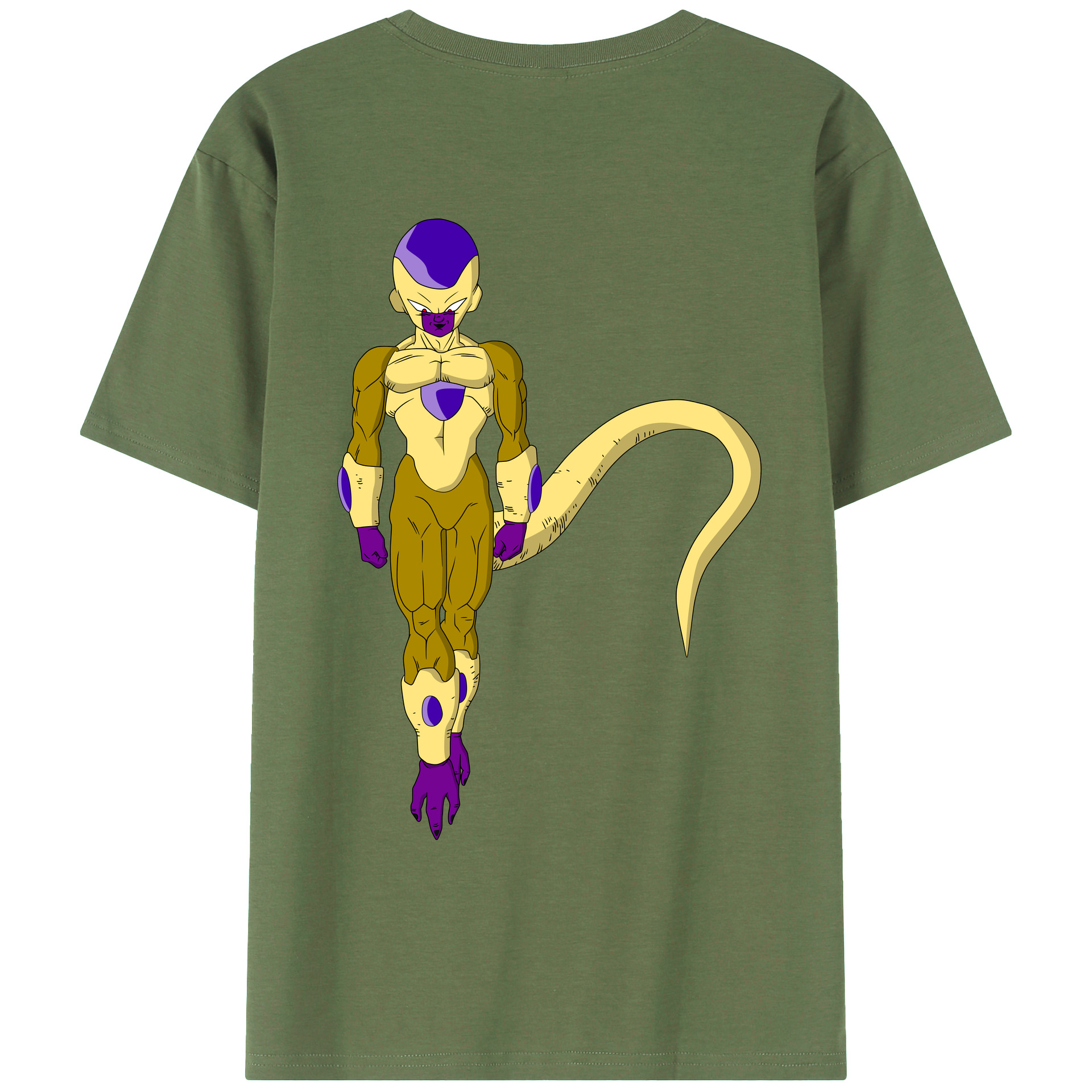 （画像用） ドラゴンボール フリーザ DRAGON BALL Frieza 綿100％ メンズ半袖Tシャツ（バックプリント） 通気性